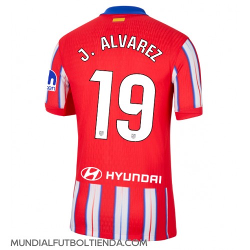 Camiseta Atletico Madrid Julian Alvarez #19 Primera Equipación Replica 2024-25 mangas cortas